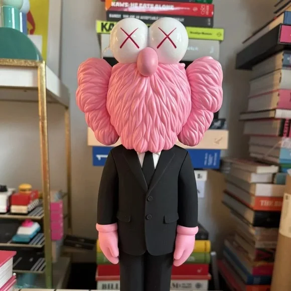 Original authentic kaws bff pink Dior figure collectible display